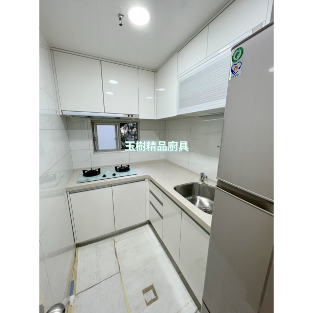 玉樹廚具 基隆廚具 L型廚具 結晶鋼烤門板
