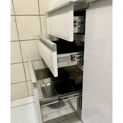 一字型玉樹廚具北部廚具基隆廚具台北廚具 不鏽鋼 緩衝三抽